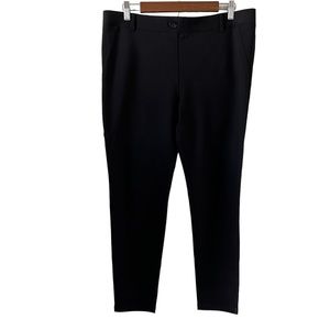 Betabrand Yoga Straight Leg Dress Pants In Black Size XLP